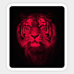 Tiger Red Head 04 Sticker